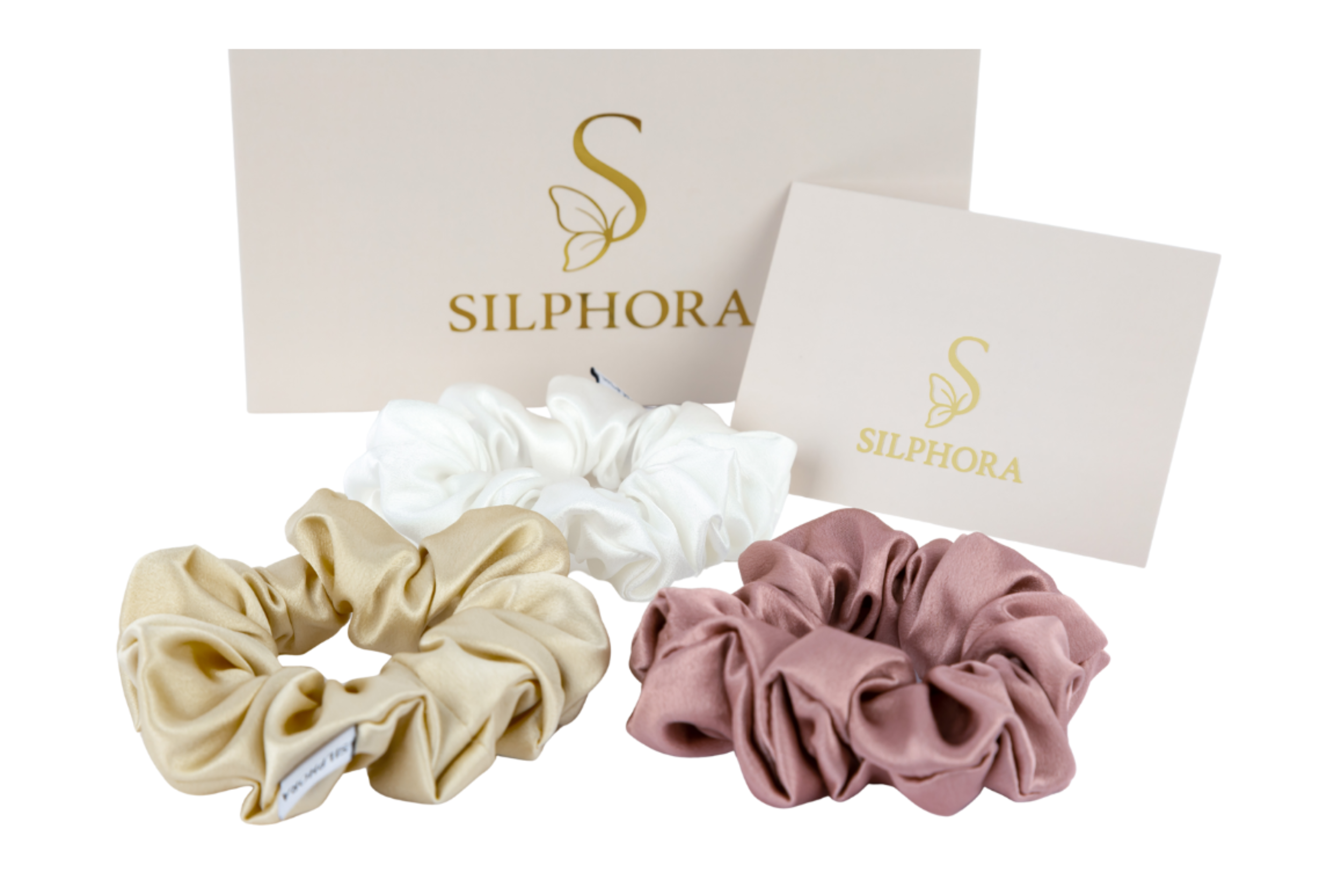 Σετ Μεταξωτά Scrunchies – Aurora