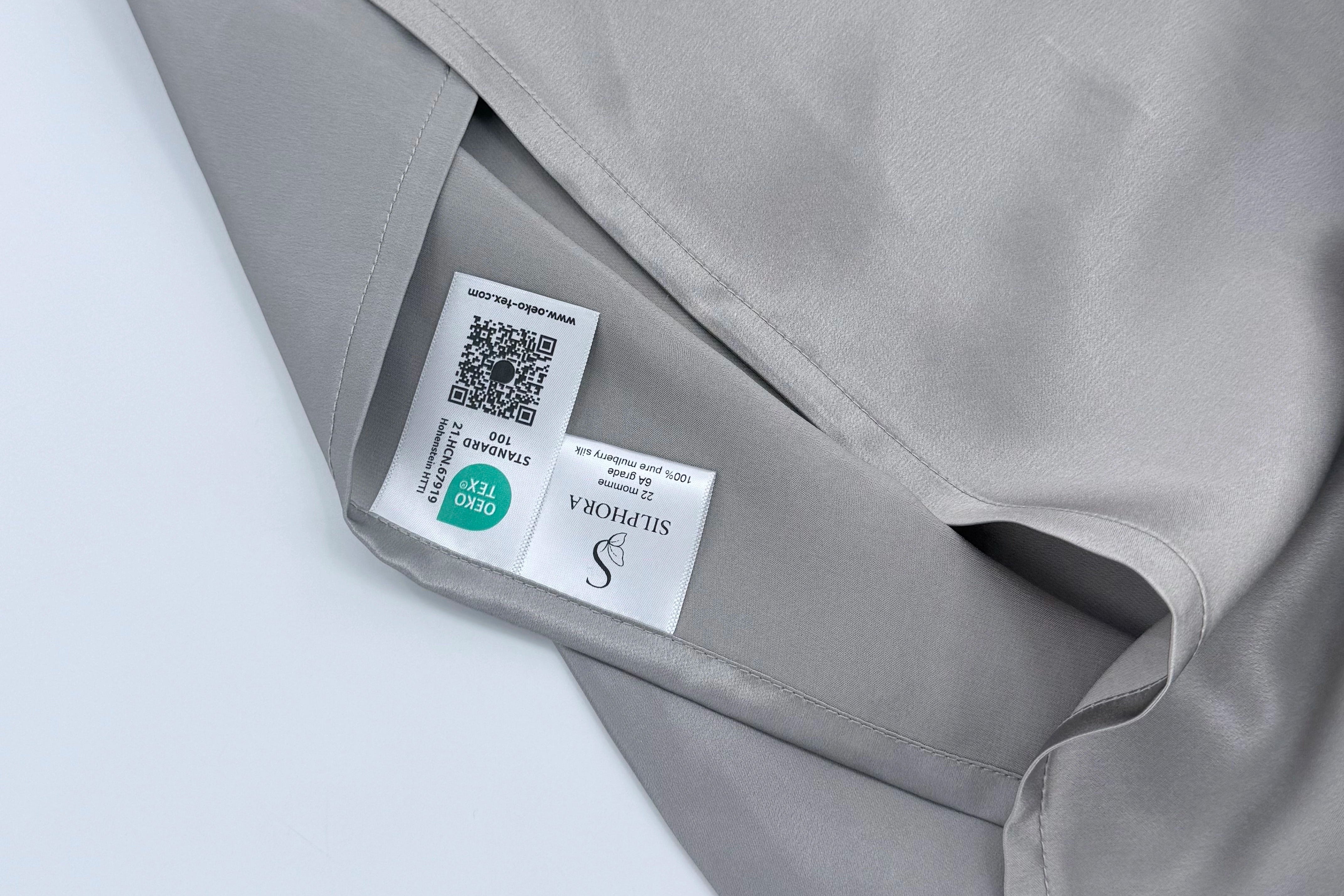 Μεταξωτή μαξιλαροθήκη – Anthracite Grey