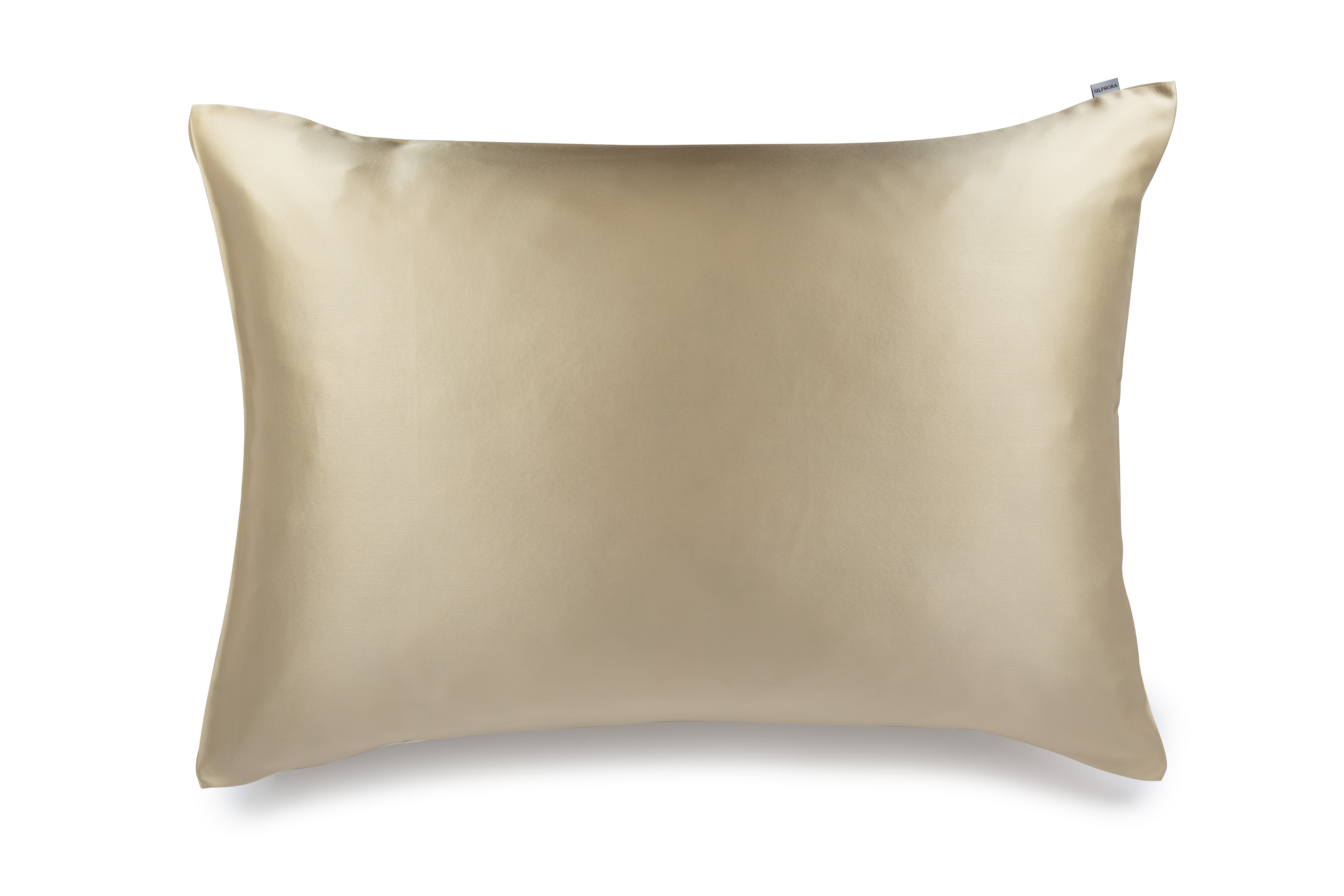 Champagne Glow silk gift set including pillowcase, eye mask, and scrunchie, made from 100% mulberry silk for smooth hair and glowing skin, presented in an elegant gift box

